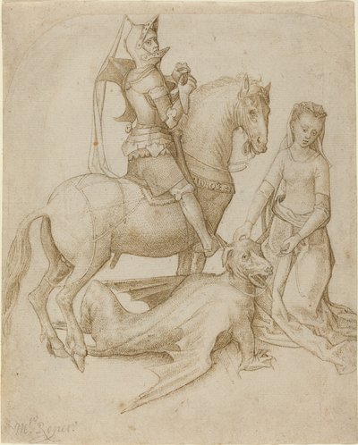 Saint George and the Dragon by Hugo van der Goes